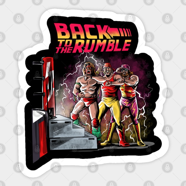 Back to the Rumble Sticker by Zascanauta